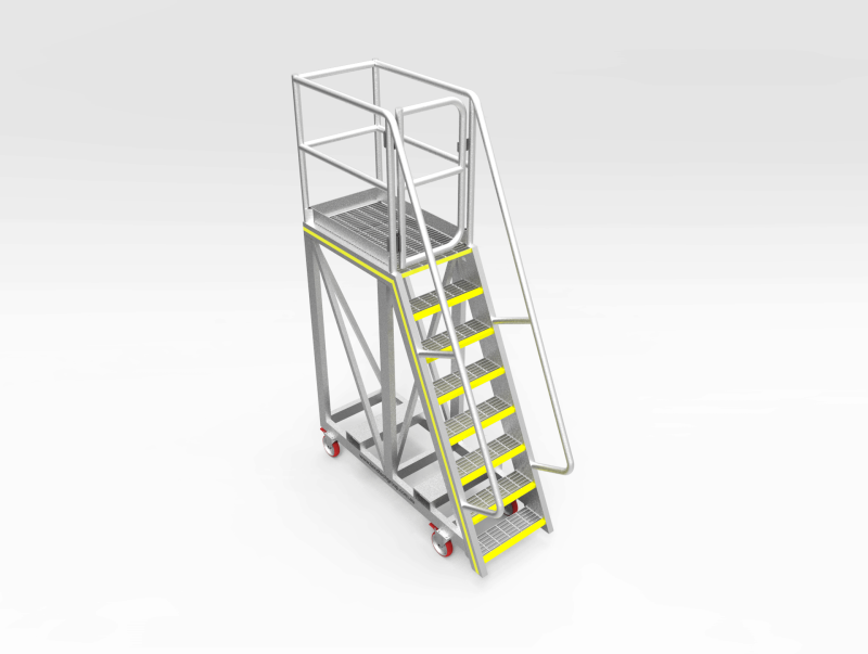 CAT 793F Aluminium Access Platform to Acumalators and Rear Struts FL