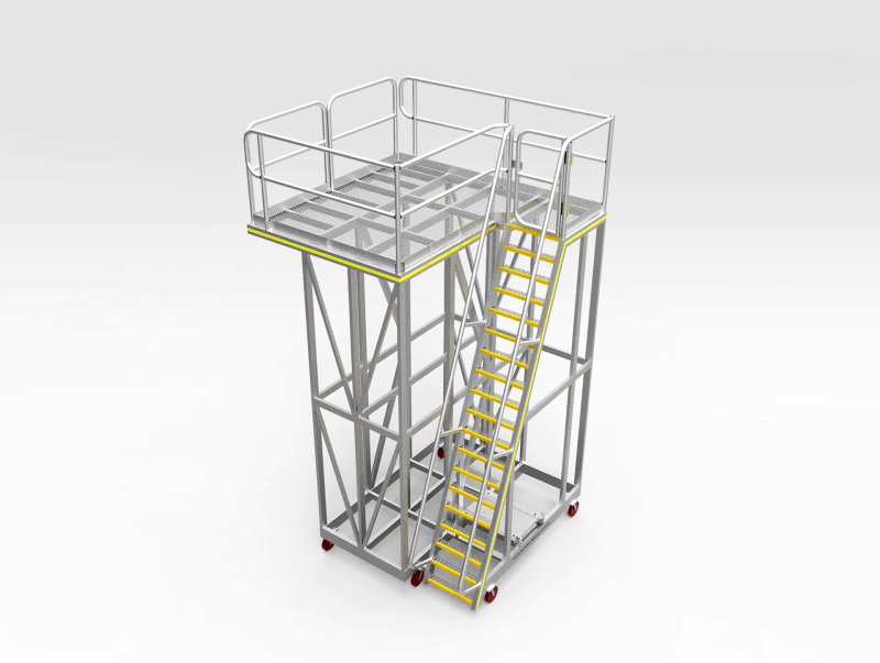 CAT 793F Upper Radiator Access Platform FR