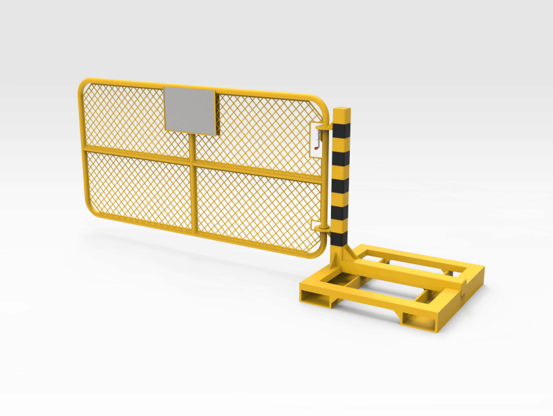 5502072 Mobile Pedestrian Gate 2449mm - CLOSED RH