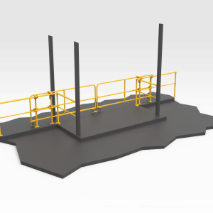 5502379 Forklift Entrance Gate - Closed REAR