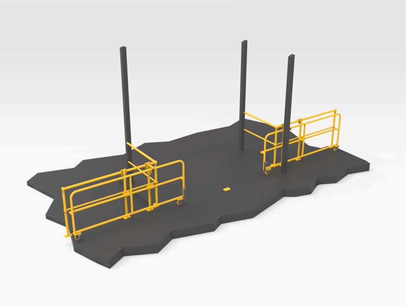 5502379 Forklift Entrance Gate - Open FL