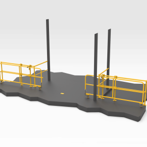 5502379 Forklift Entrance Gate - Open FR