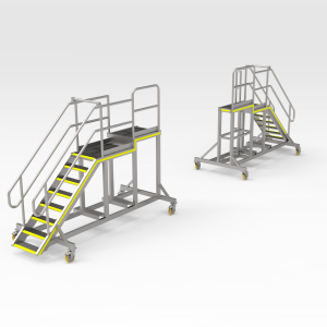 5504720 Komatsu 730E Lift Cylinder Pin Access Platform Set REAR