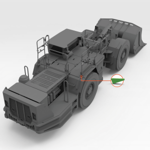 5606842 Bracket CAT R1600G Isometric