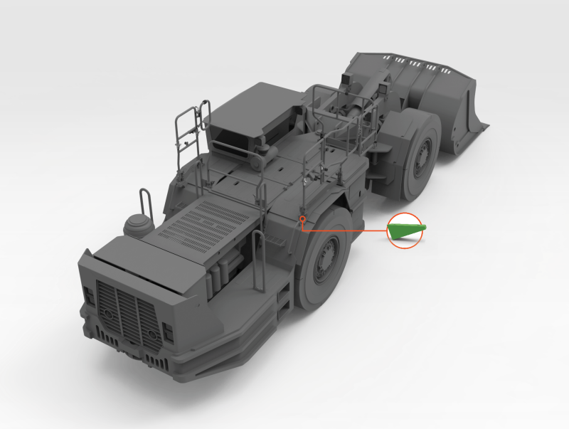 5606842 Bracket CAT R1600G Isometric