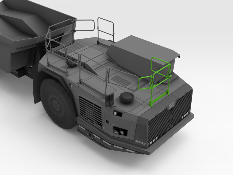 5600167 Epiroc MT42 Handrail Isometric