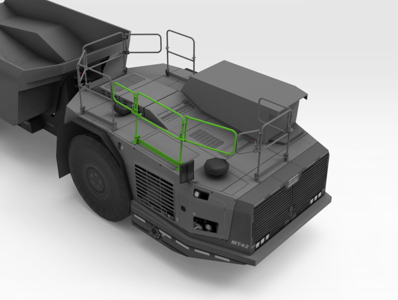 5600168 Epiroc MT42 Handrail Isometric