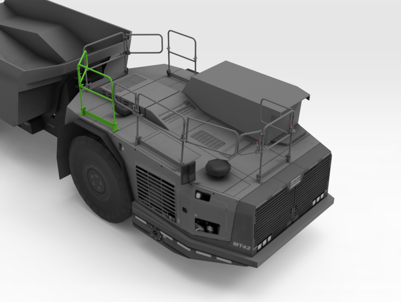 5600169 Epiroc MT42 Handrail Isometric