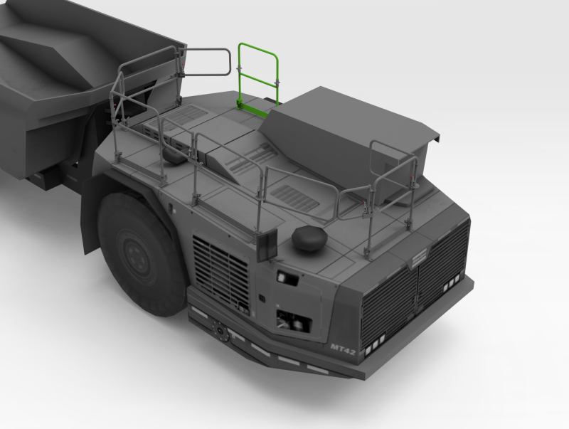 5600171 Epiroc MT42 Handrail Isometric